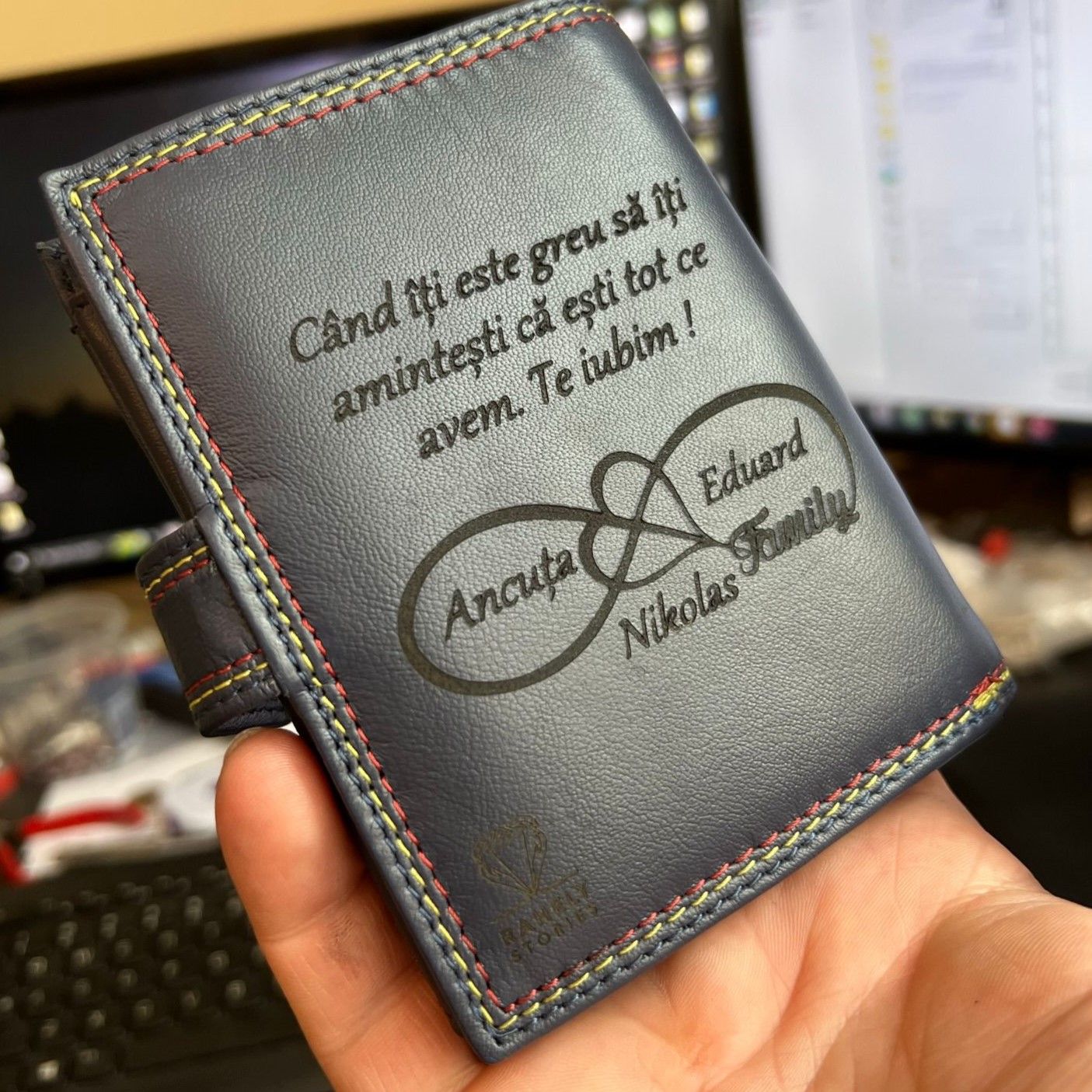 PORTOFEL TRICOLOR PERSONALIZAT